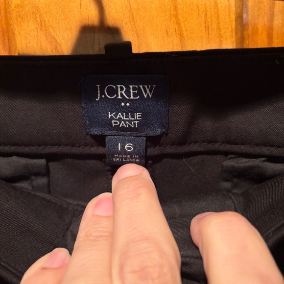 J. Crew Factory Kallie Straight Leg Pants in Black Size 16 - Picture 5 of 7